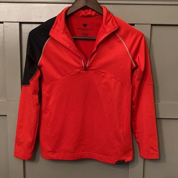 OBERMEYER Transport Tech Baselayer Performance Top Red & Black Boys Size Large - Picture 5 of 8